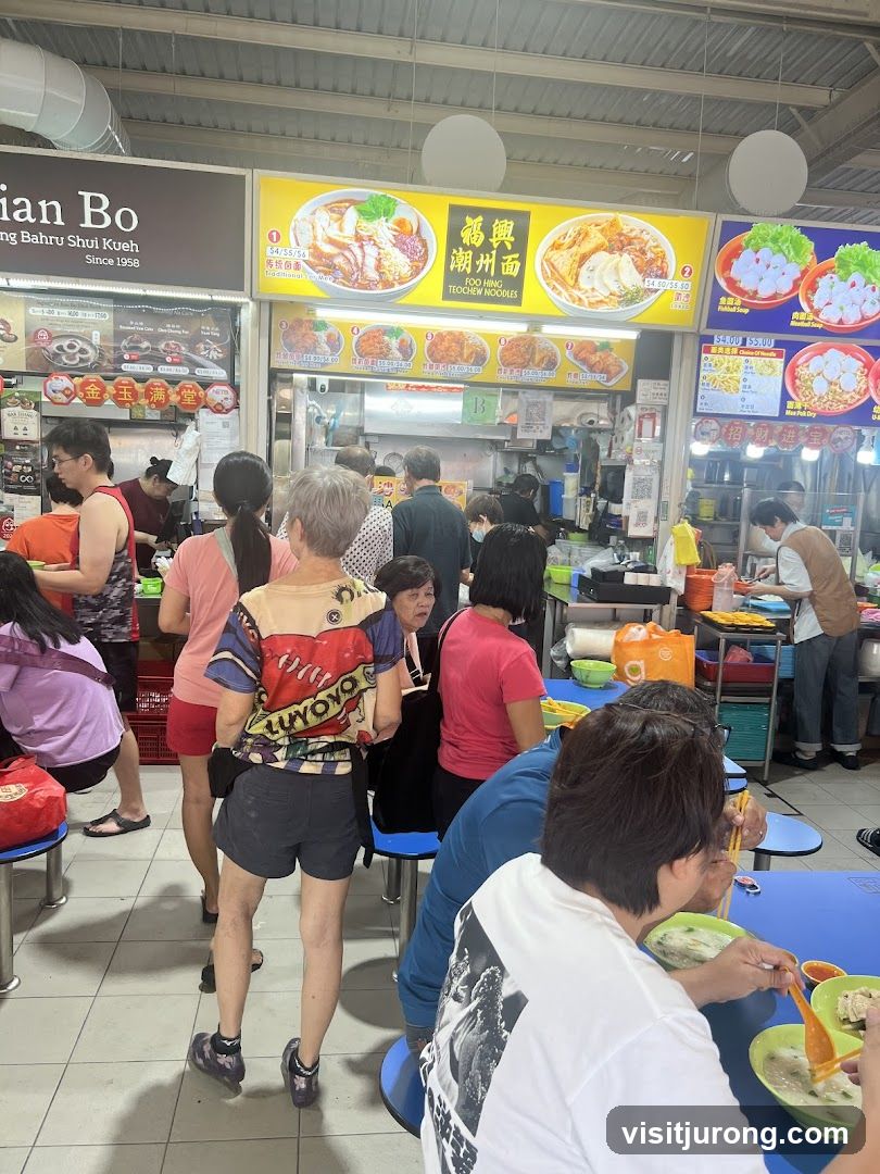 Food Stall with Customers