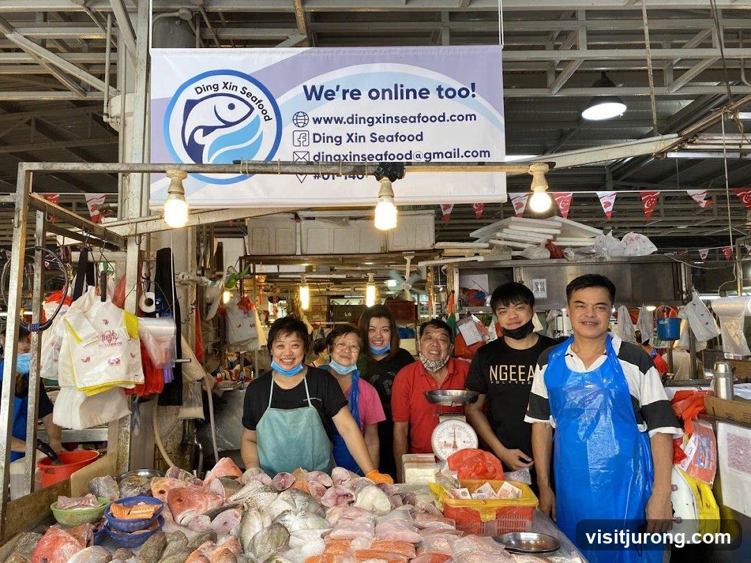 Seafood Stall Staff