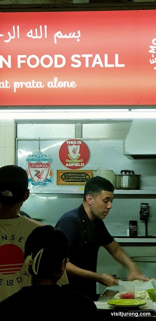 Food Stall with Liverpool FC Memorabilia