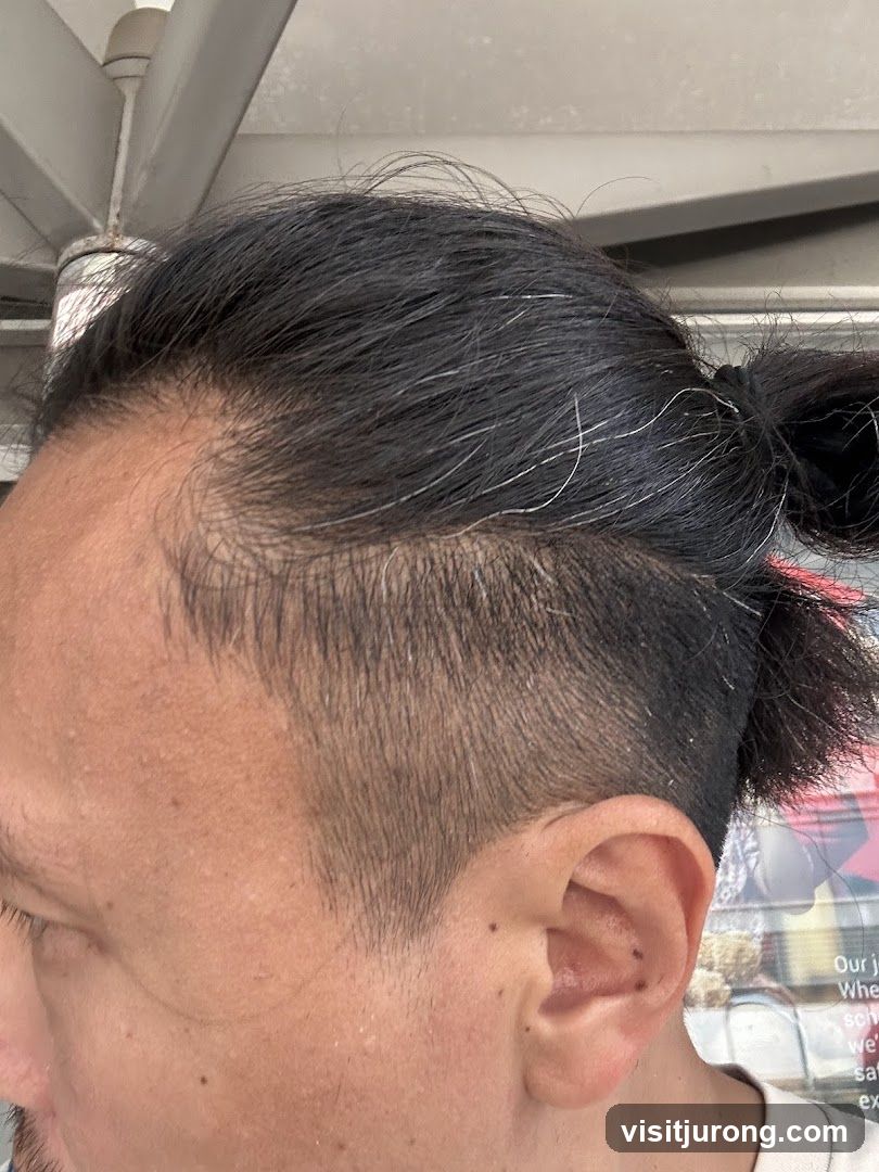 Man with a man bun