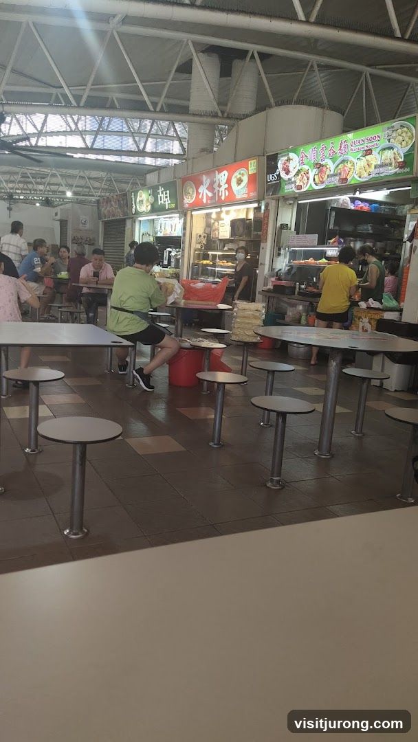 Food stalls in a hawker center