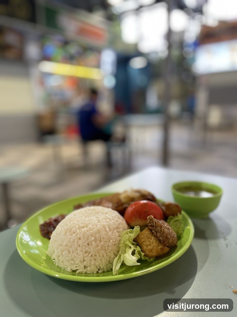 Rice dish with sides