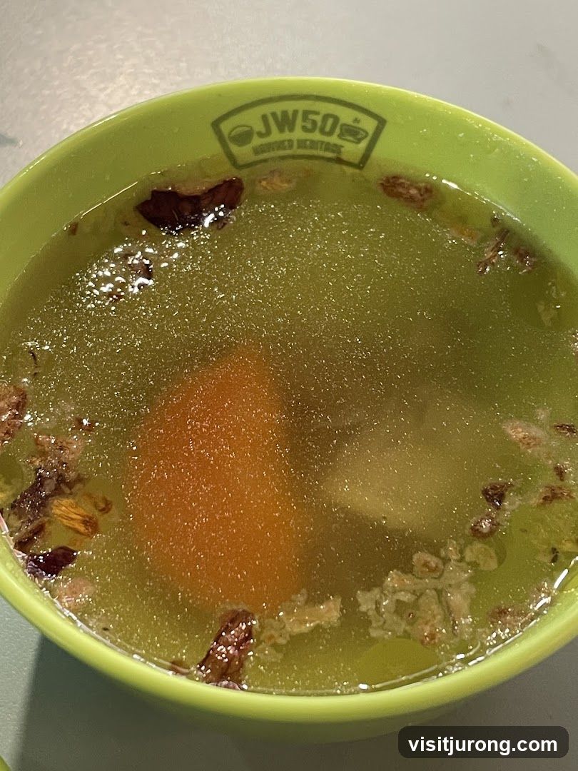 Soup in a bowl