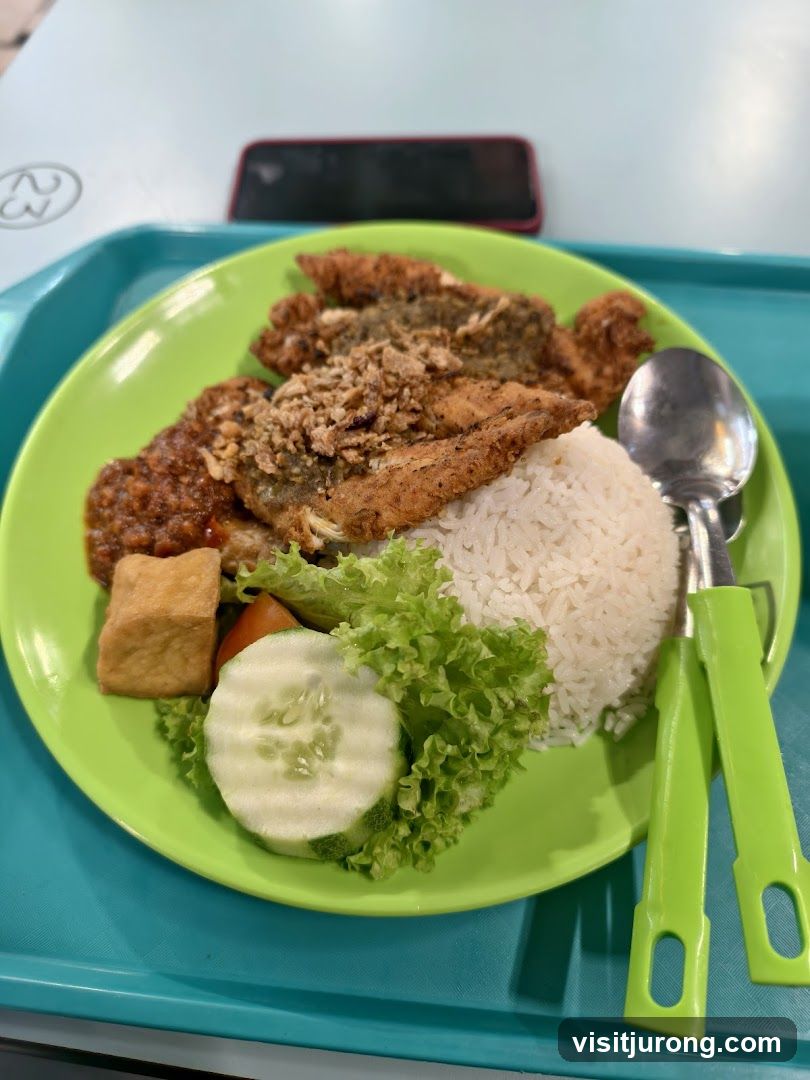 Fried Fish Rice Plate
