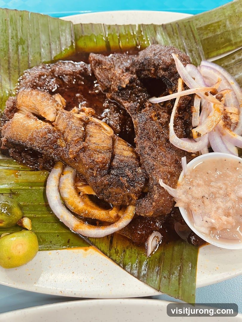 Fish dish with onions and sauce