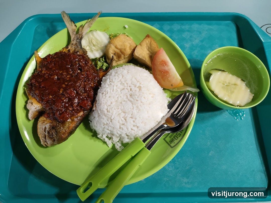Fish with Rice and Sides