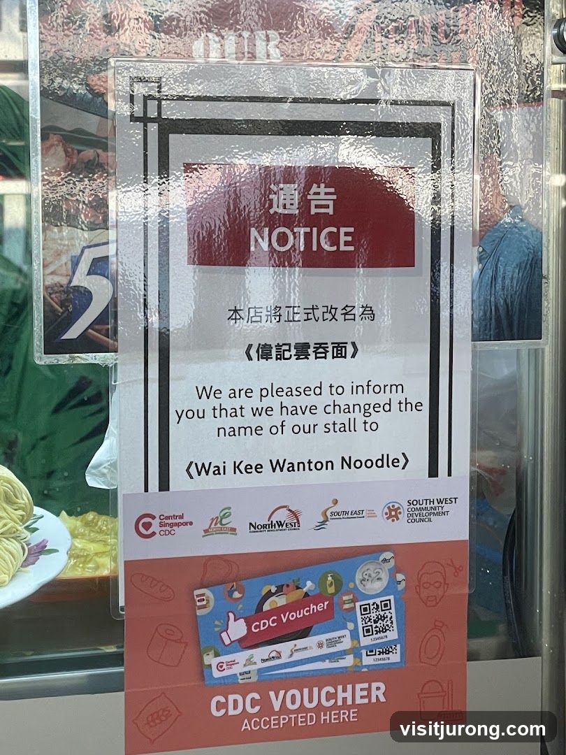 Stall Name Change Notice