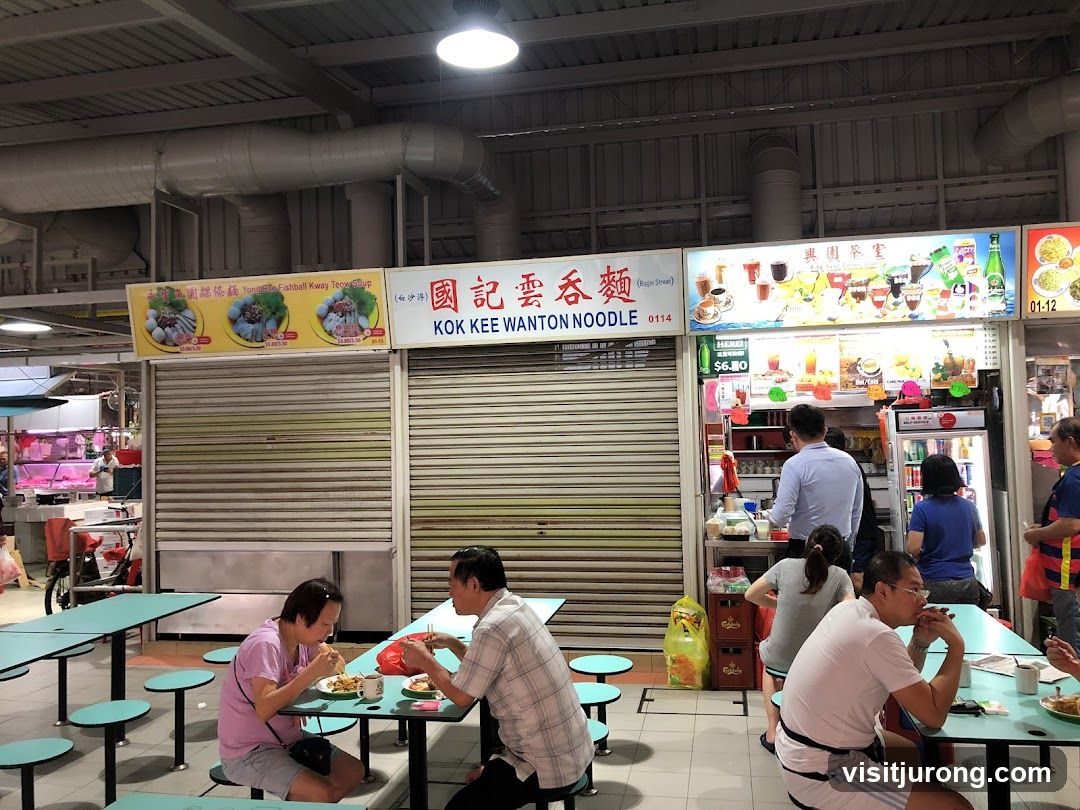 Food stalls in a hawker center