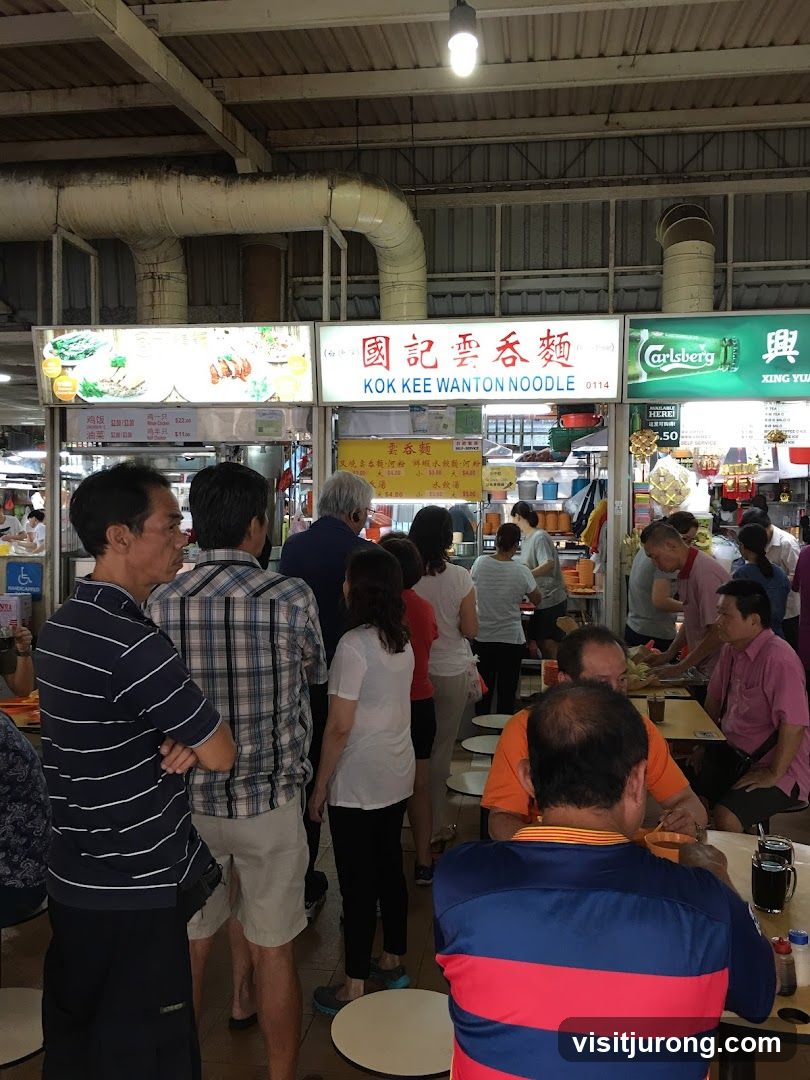 Food Stall with Customers