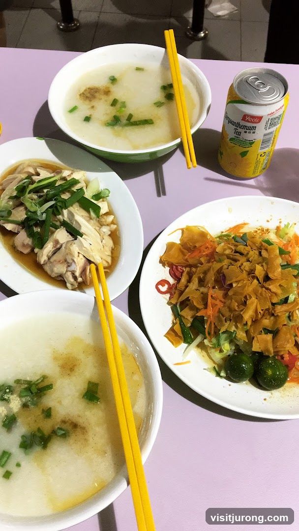 Congee and Chicken Dish