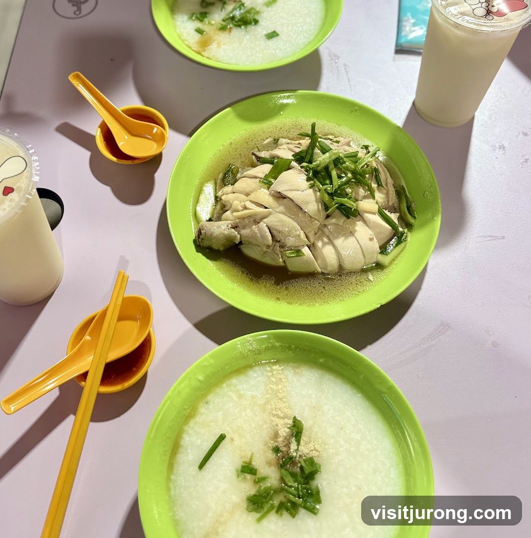 Hainanese Chicken Rice and Porridge
