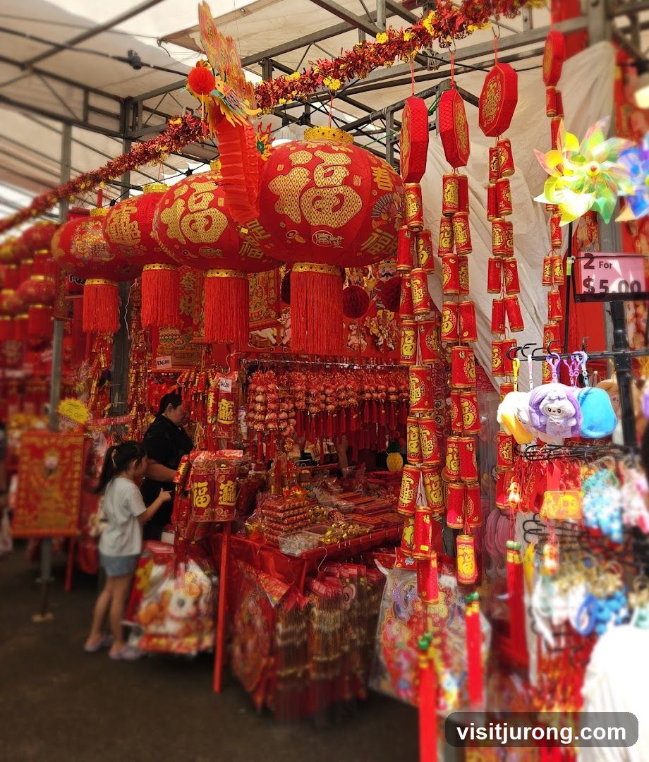 Chinese New Year Decorations Stall