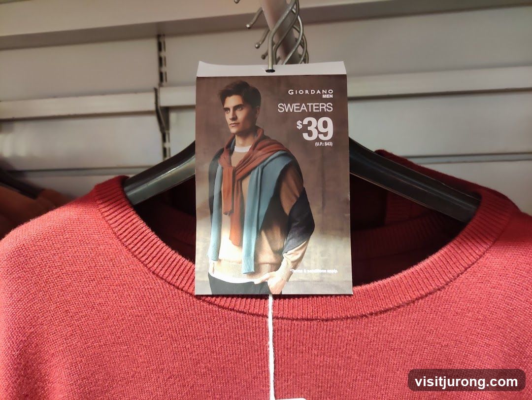 Giordano Men's Sweaters Sale Tag