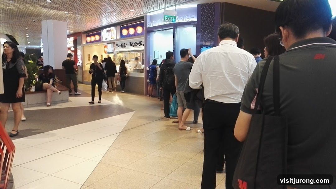 People in line at a food court