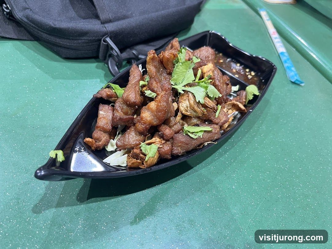 Fried Pork Belly with Garlic