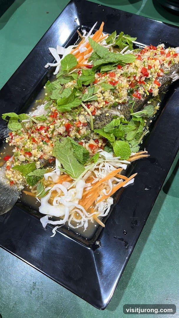 Steamed Fish with Chili and Lime