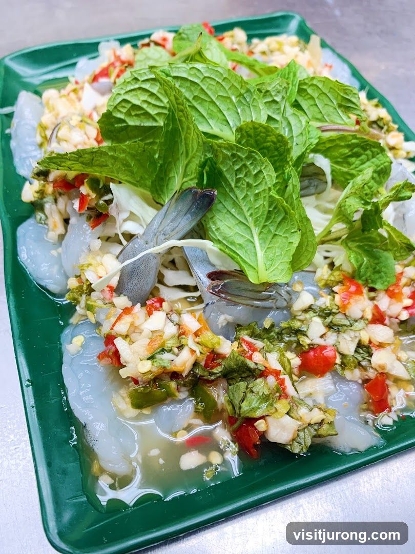 Spicy Raw Shrimp Salad