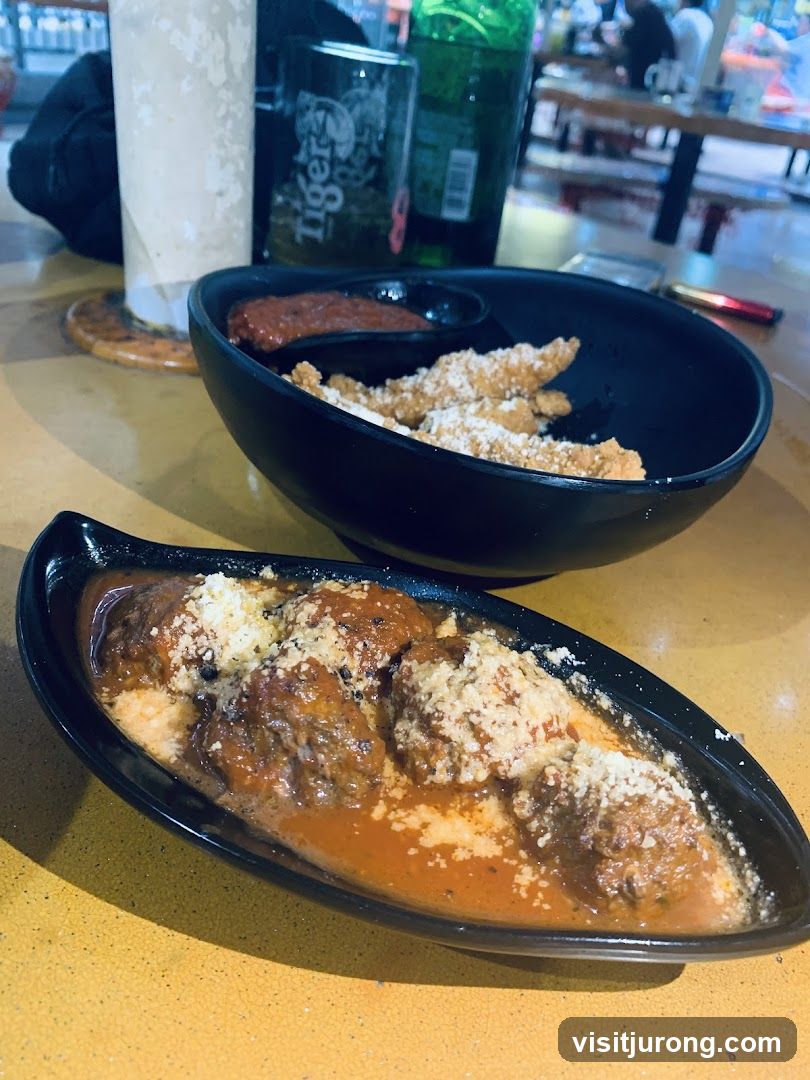 Meatballs and Fried Appetizer