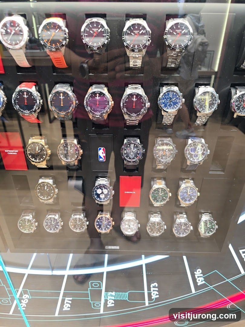 Display of Tissot Watches