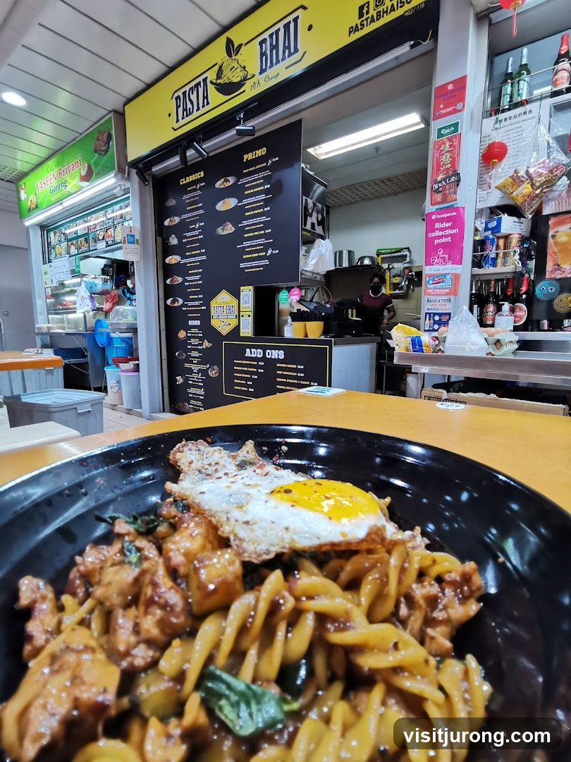 Pasta Dish with Fried Egg