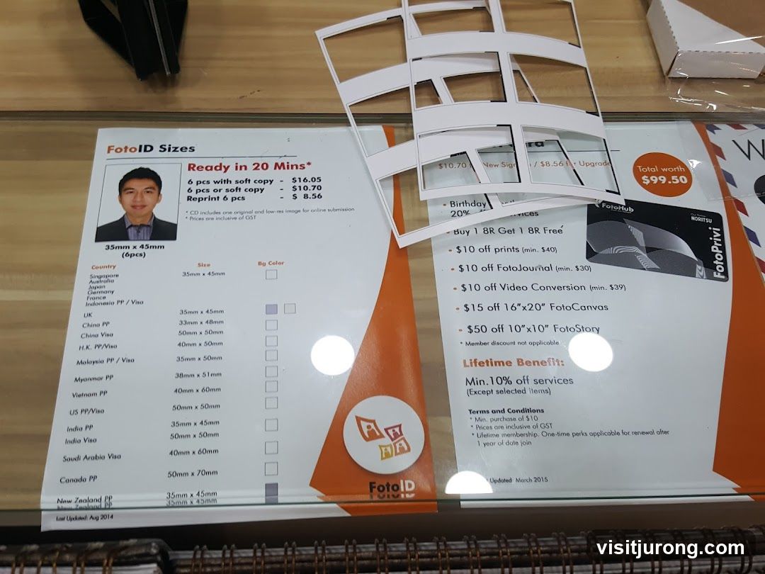 FotoID Sizes and Services
