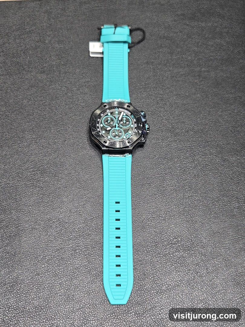 Watch with Teal Strap
