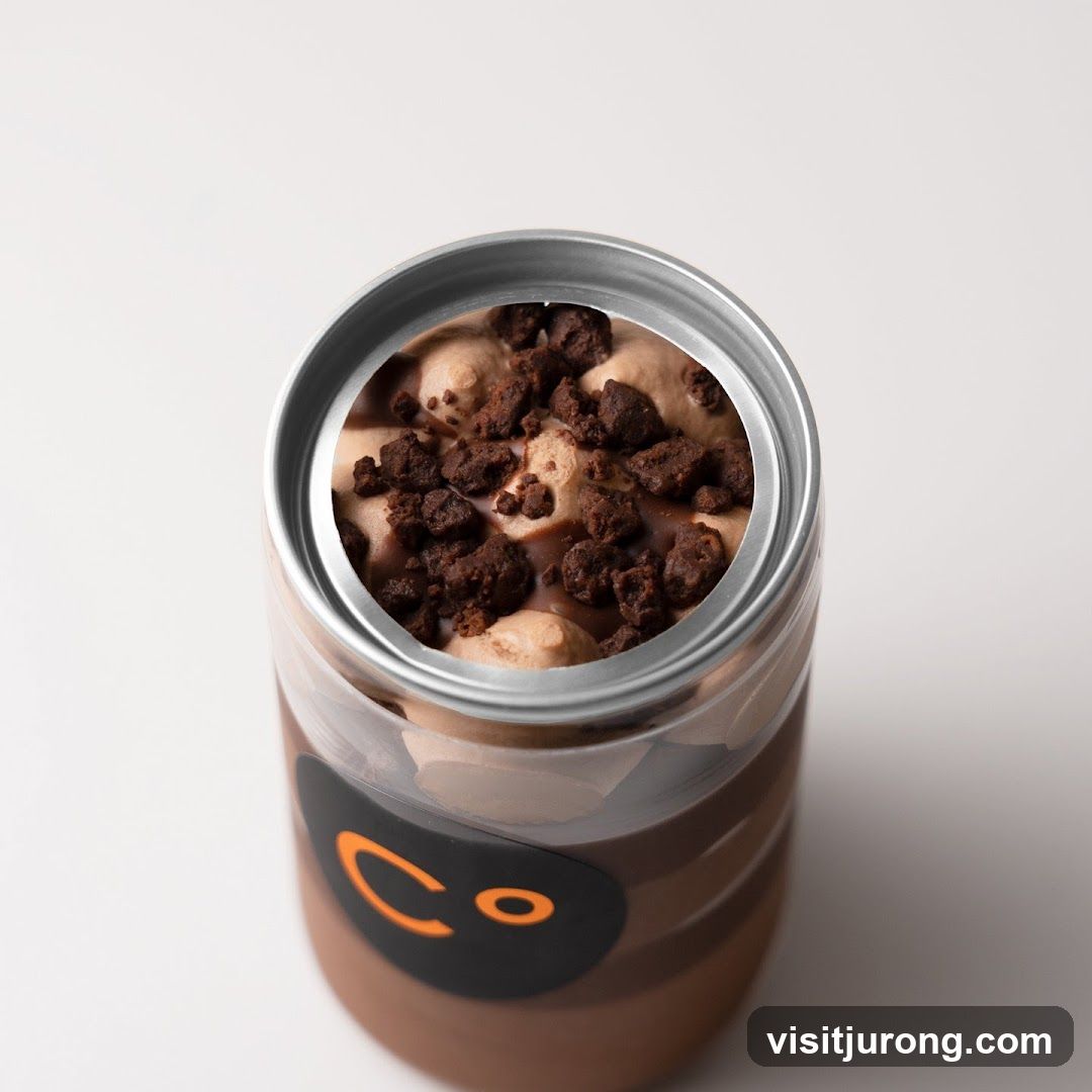 Chocolate Mousse Dessert in a Can