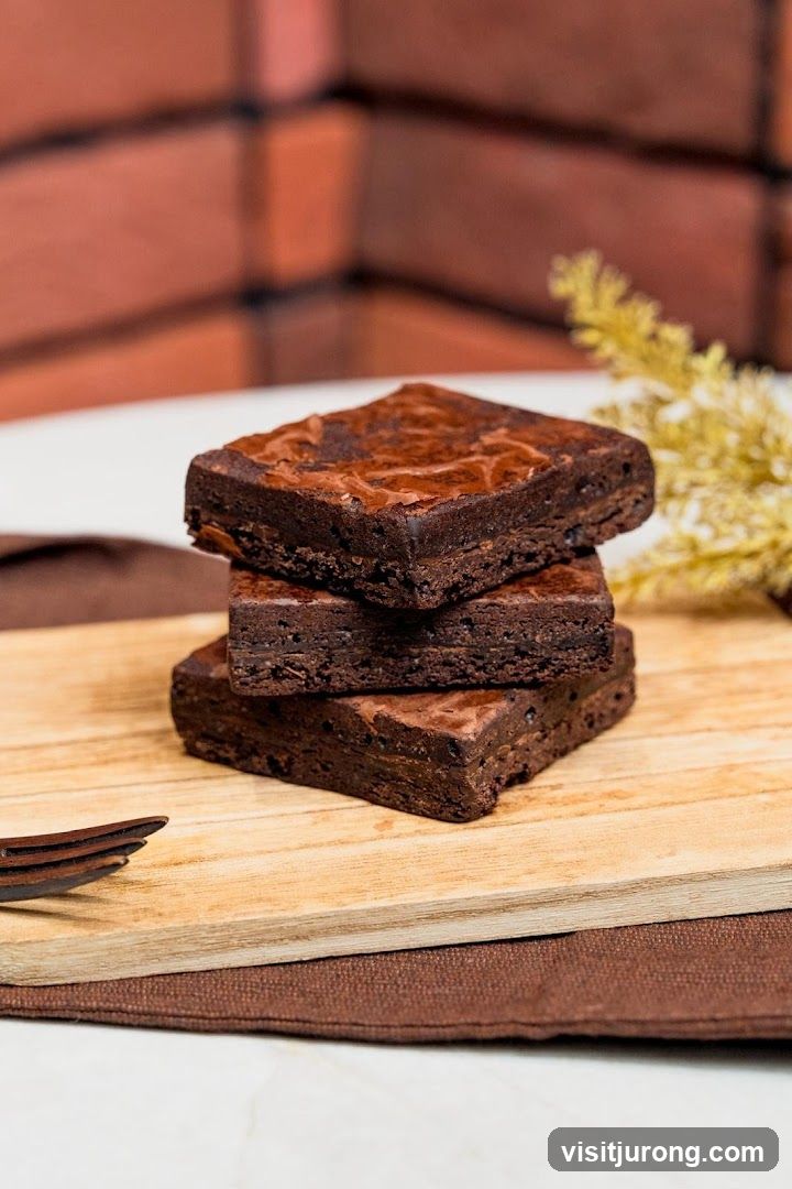 Stack of Chocolate Brownies