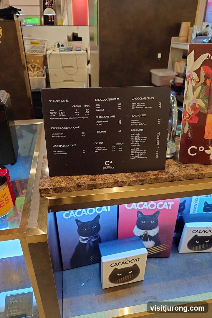 Cacao Cat Menu