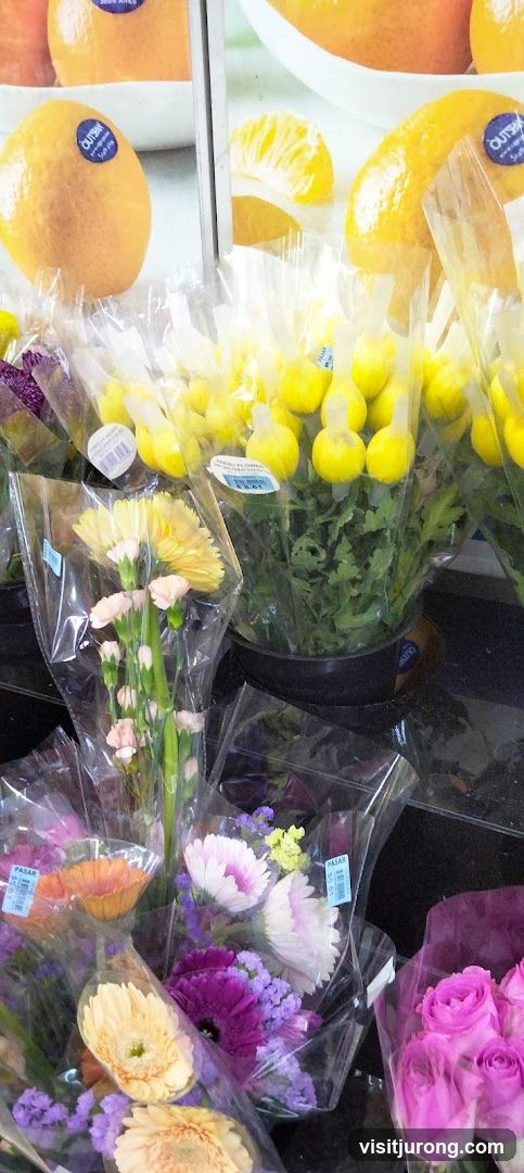 Assorted Flowers and Citrus Fruits