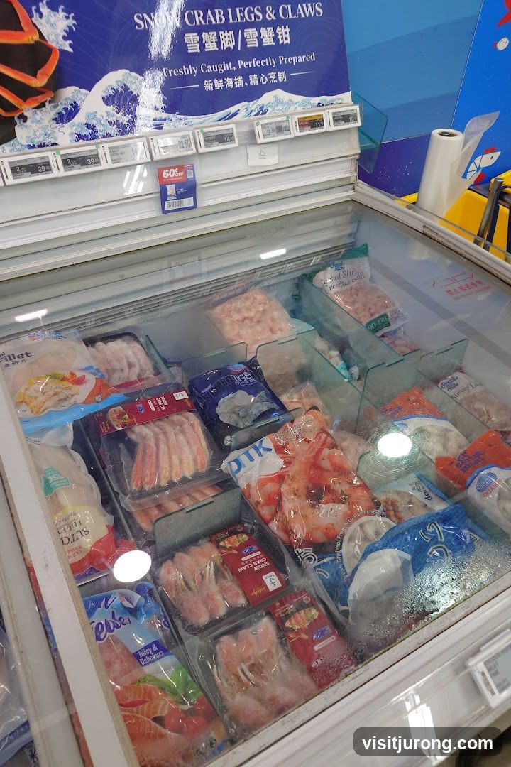 Frozen Seafood Display