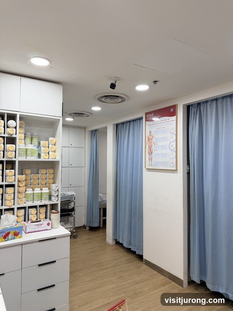 Interior of a clinic or pharmacy