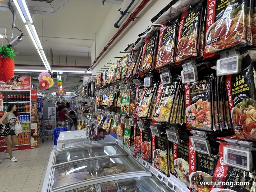 Supermarket Aisle with Hot Pot Seasoning