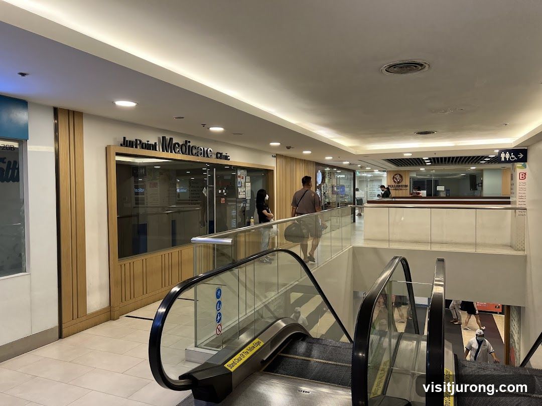 Indoor Escalator and Clinic Entrance