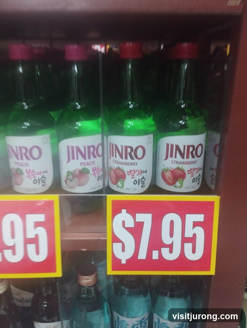 Bottles of Soju