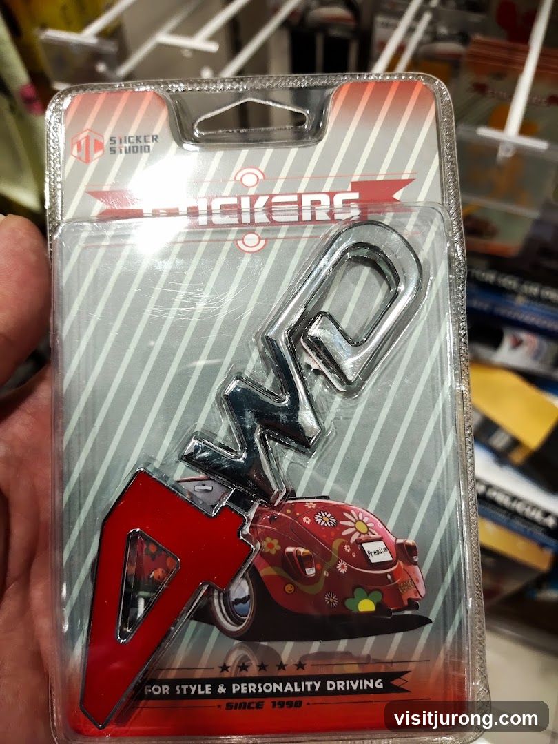 Keychain with car design