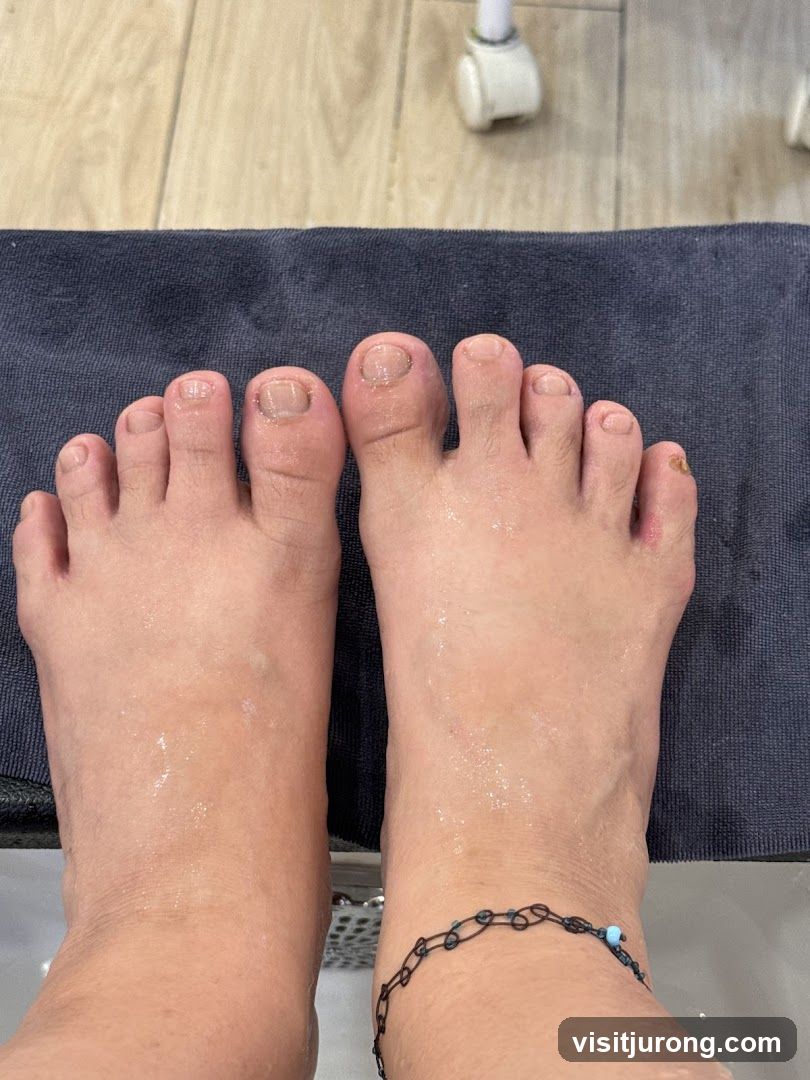 Feet with Pedicure