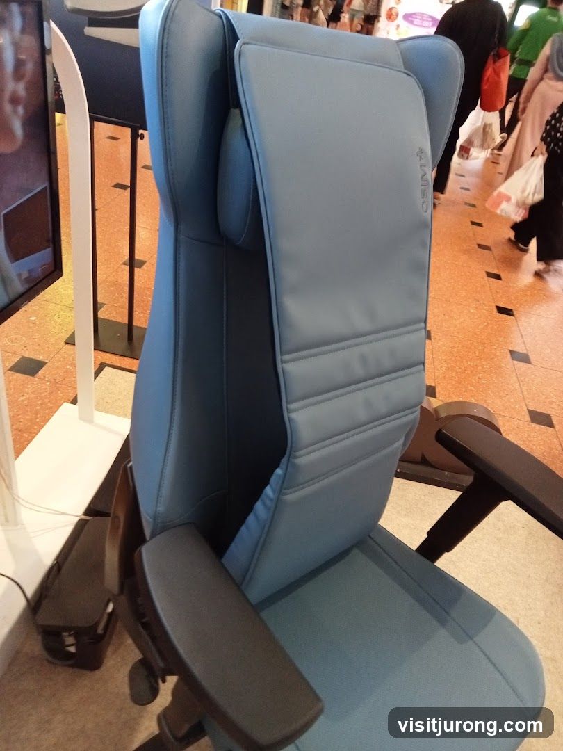 Blue massage chair