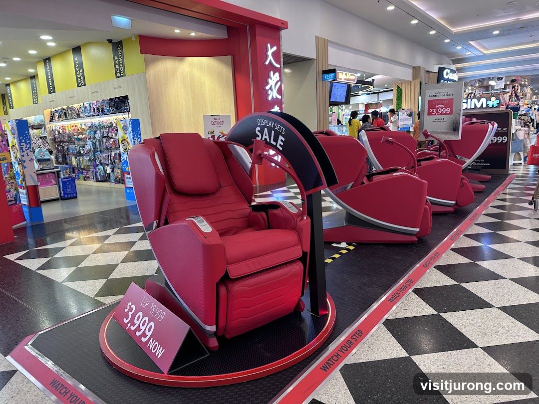 Massage Chairs on Display