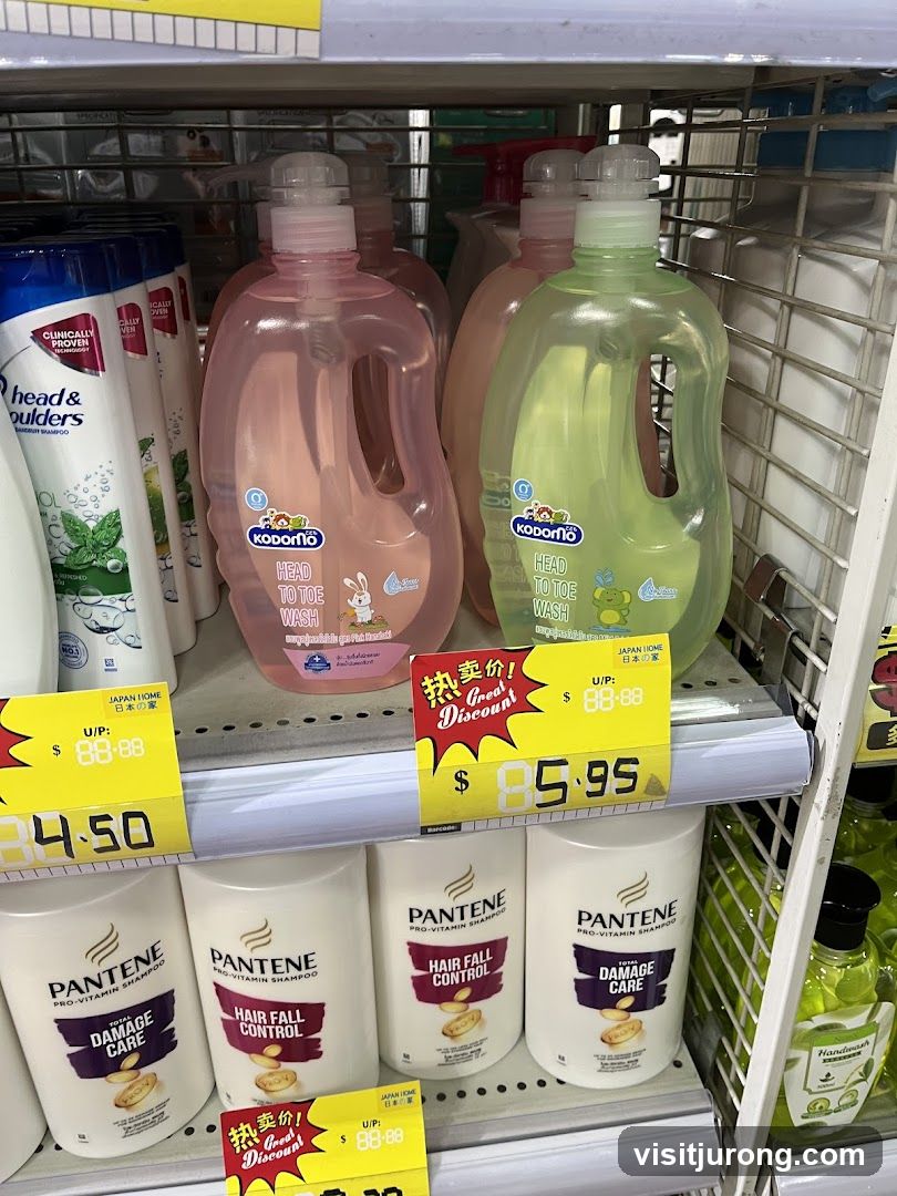 Shampoo and Body Wash Display
