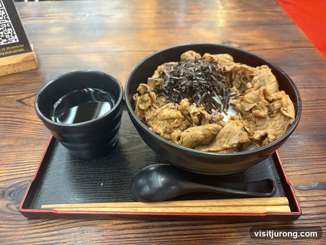 Beef Bowl with Drink