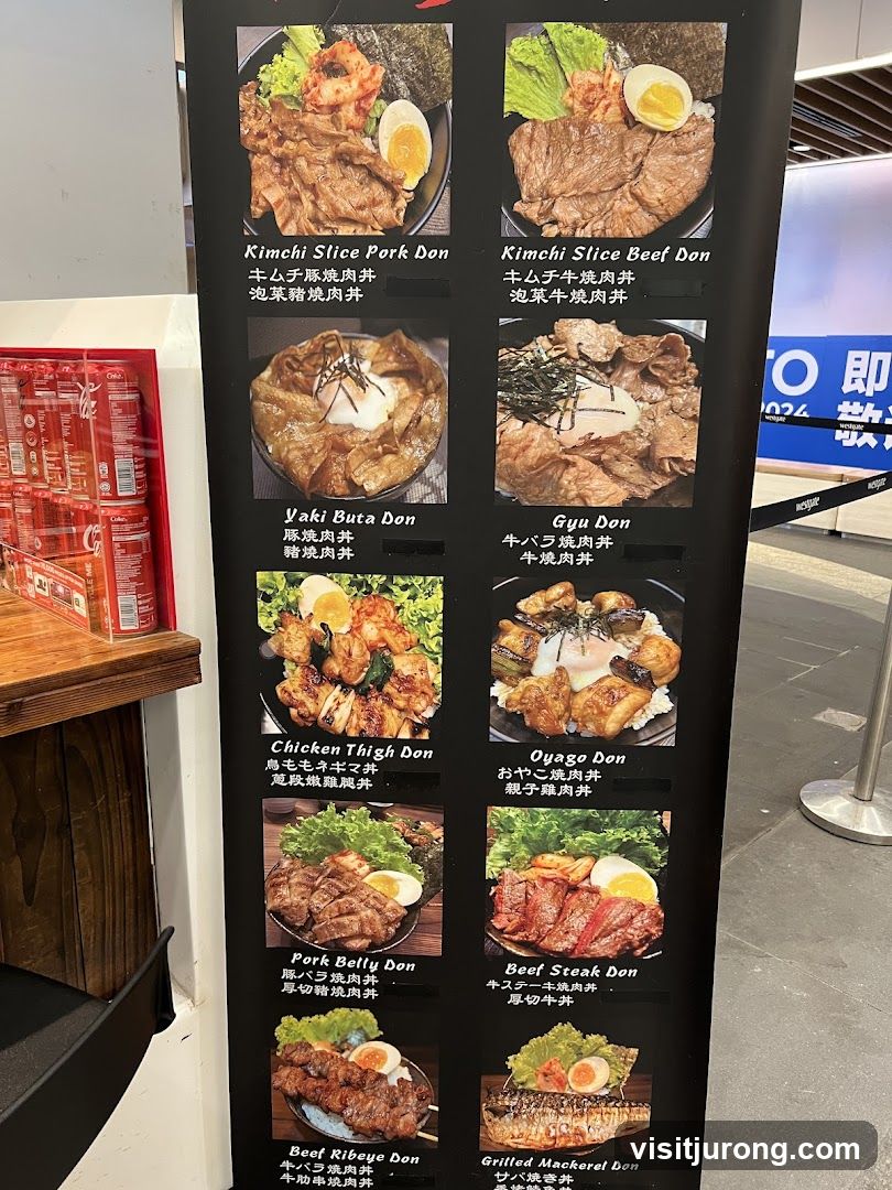 Donburi Menu