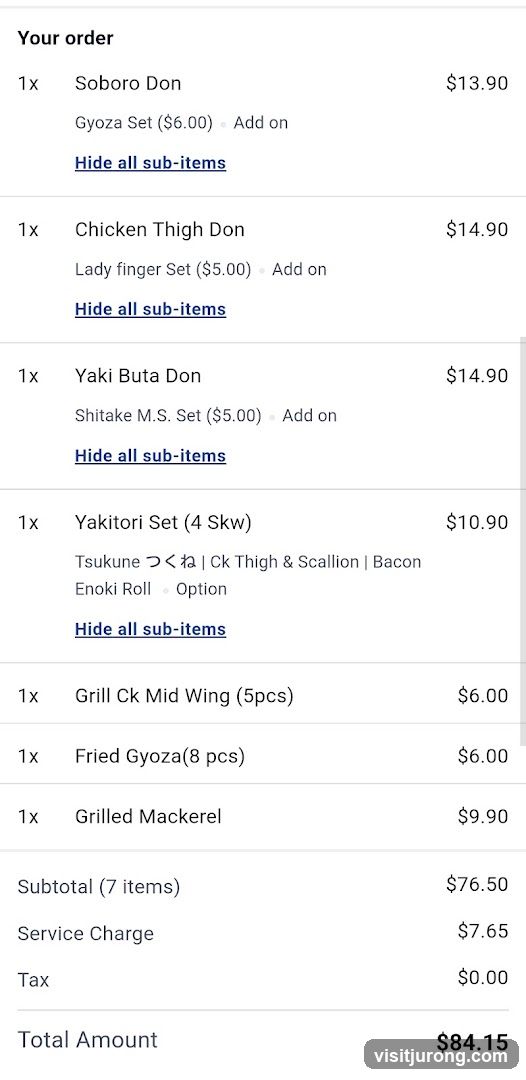 Your order