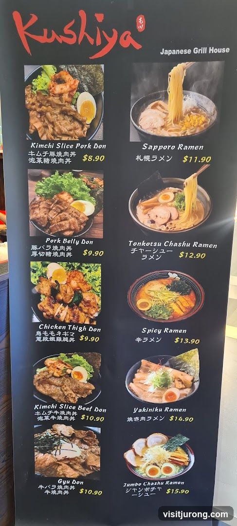 Kushiya Japanese Grill House Menu