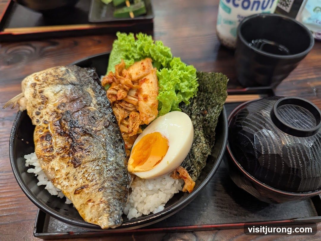 Grilled Fish Rice Bowl