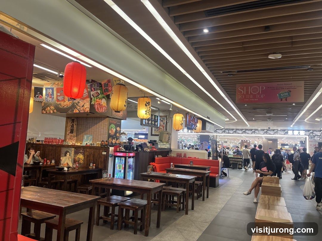 Japanese Restaurant Interior with Lanterns