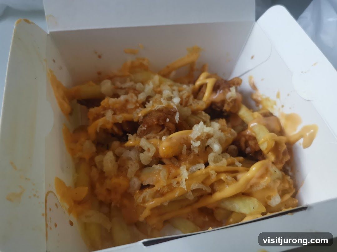 Cheese Fries with Chicken Bites