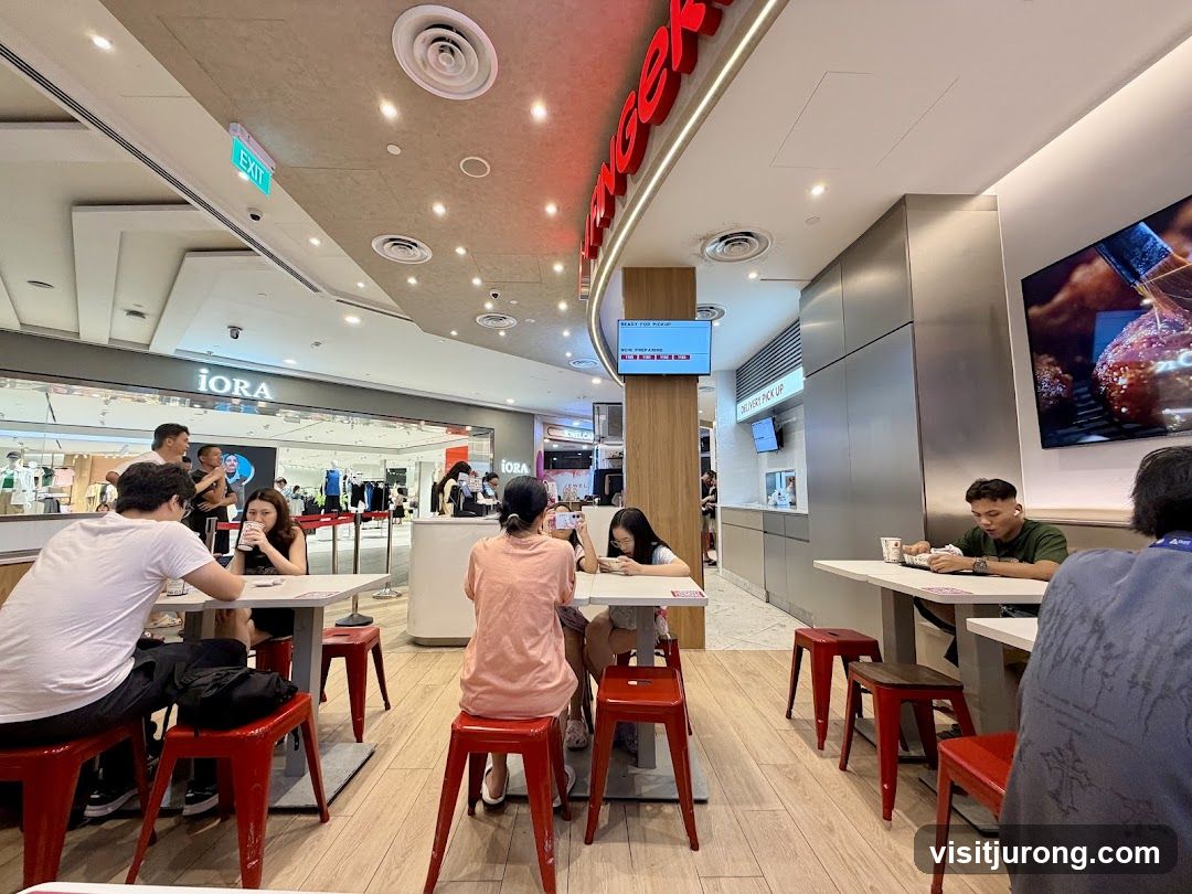 Diners at a Fast Food Restaurant
