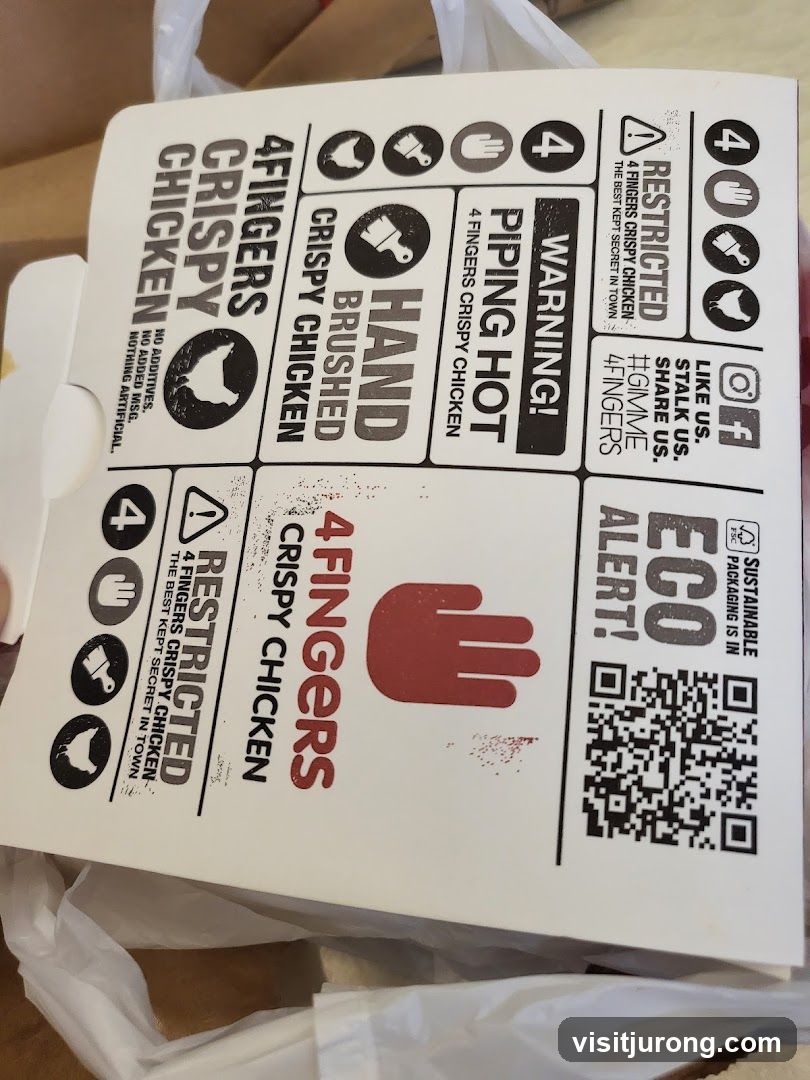 4 Fingers Crispy Chicken Packaging