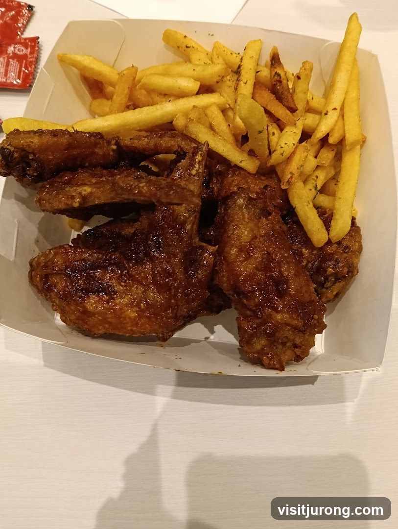 Chicken Wings and Fries